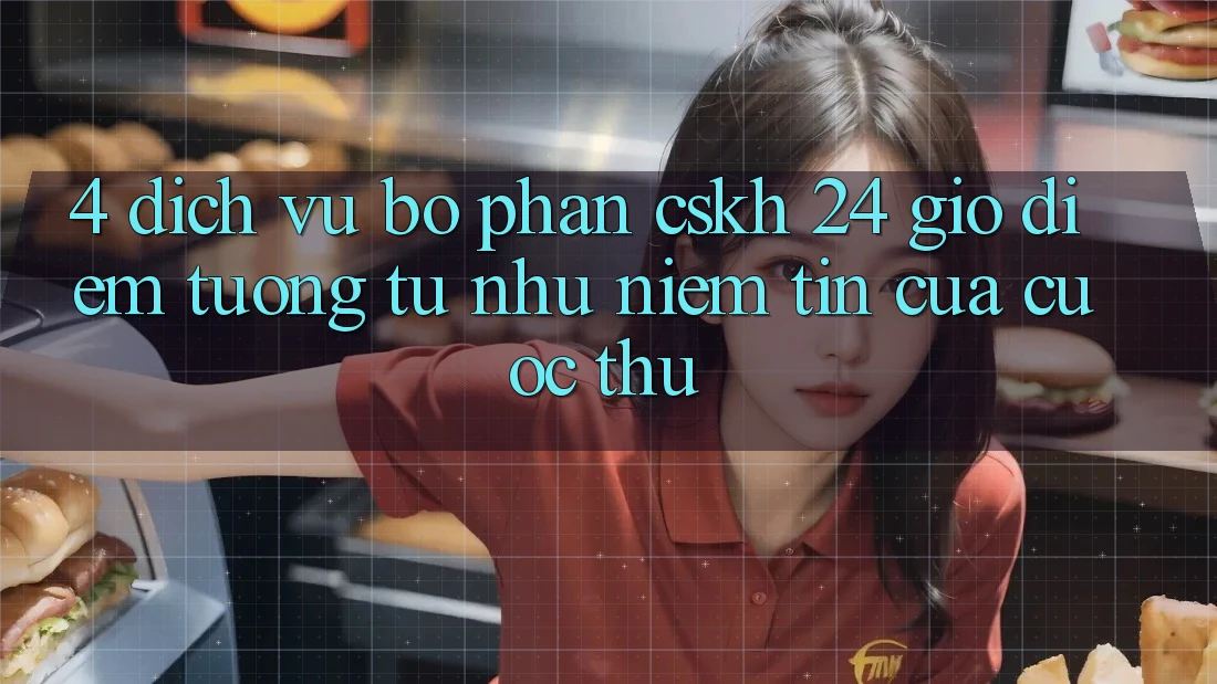 4. Dịch Vụ Bộ phận CSKH 24 Giờ: Điểm Tương tự như Niềm Tin Của Cược Thủ