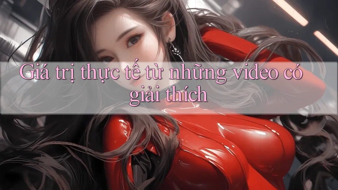 Giá trị thực tế từ những video có giải thích Giá trị thực tế từ những video có giải thích