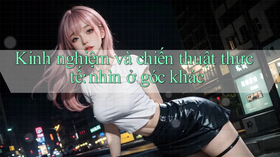 Kinh nghiệm và chiến thuật thực tế: nhìn ở góc khác Kinh nghiệm và chiến thuật thực tế: nhìn ở góc khác